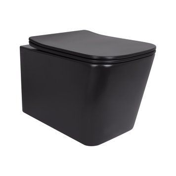 Унитаз подвесной Qtap Tern New Ultra Quiet с сиденьем с сиденьем Soft-Close MATT BLACK QT17332303ASMB SD00052572 фото