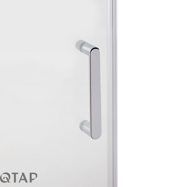 Душові двері в нішу Qtap Taurus CRM2013-14.C6 130-140x185 см, скло Clear 6 мм, покриття CalcLess SD00045298 фото