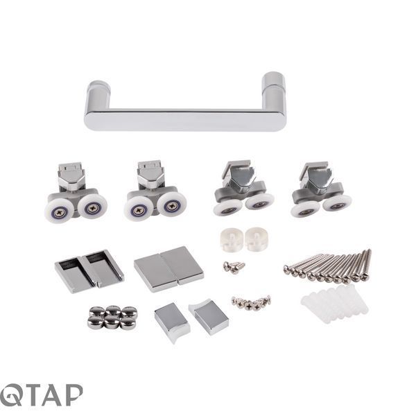 Душові двері в нішу Qtap Taurus CRM2013-14.C6 130-140x185 см, скло Clear 6 мм, покриття CalcLess SD00045298 фото