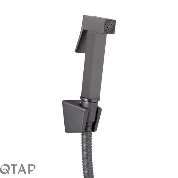 Змішувач для раковини Qtap Gemini (з гігієнічним душем) QTGEM272GMB45692 Gunmetal Black PVD SD00051816 фото