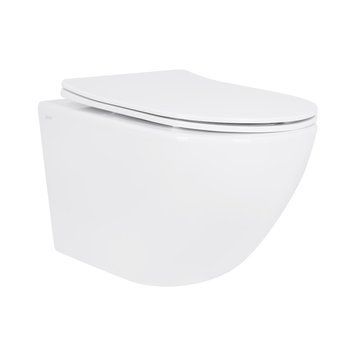 Унитаз подвесной Qtap Jay безободковый Ultra Quiet с сиденьем Soft-close QT07335177W SD00050899 фото