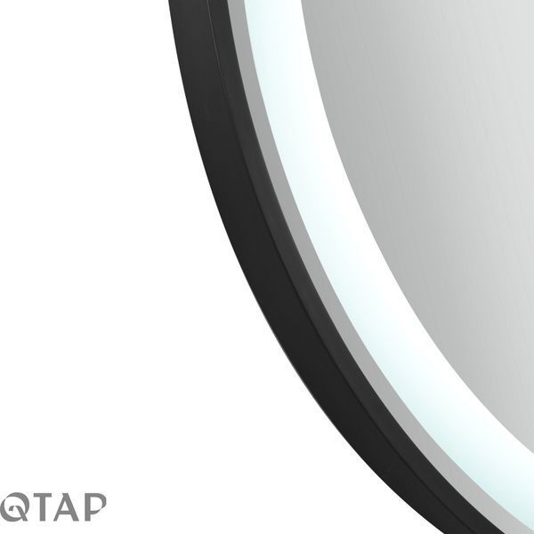 Дзеркало Qtap Gemini 800х700 з LED-підсвічуванням Touch, з антизапотіванням, з димером, рег. темп. кольору (3000-6500K) Reverse QT2578R8072B SD00052319 фото