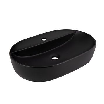 Раковина-чаша Qtap Scorpio 610x400x120 Matt black QT142203MBMBN SD00052916 фото