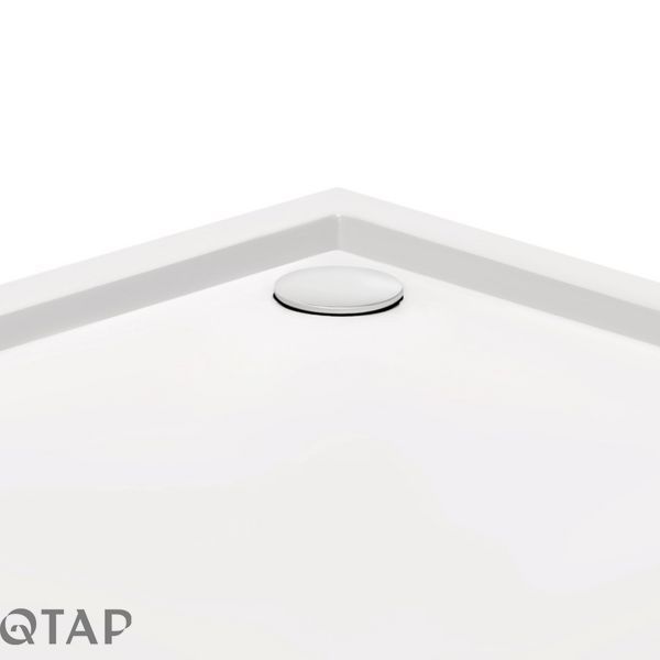 Набір Qtap душова кабіна Taurus CRM1011SC6 Clear 100х100 см + піддон Tern 301112 SD00045637 фото