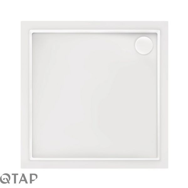 Набір Qtap душова кабіна Taurus CRM1011SC6 Clear 100х100 см + піддон Tern 301112 SD00045637 фото