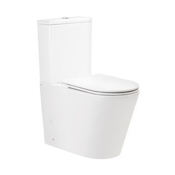 Унітаз-компакт Qtap Scorpio безобідковий з сидінням Soft-close QT14226002W SD00042527 фото