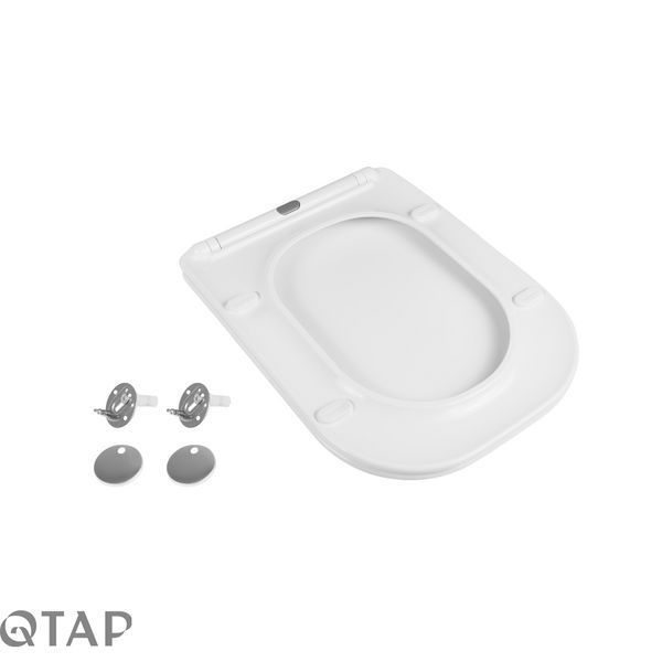 Сиденье для унитаза Qtap Presto с микролифтом Slim QT26992615EW SD00049377 фото