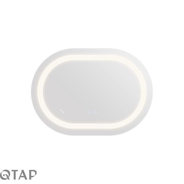 Зеркало Qtap Gemini 600х800 с LED-подсветкой Touch, с антизапотеванием, с диммером, рег. темп. цвета (3000-6500K) Reverse QT2578R6080 SD00052321 фото