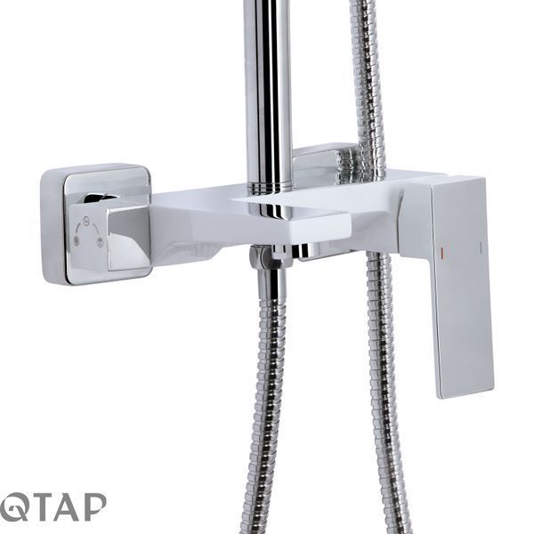 Душова система універсальна Qtap Gemini на три споживача (з виливом) QTGEM111CRW45687 Chrome/White SD00051811 фото