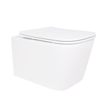 Унитаз подвесной Qtap Crow безободковый с сиденьем Soft-close QT05335171W SD00051248 фото
