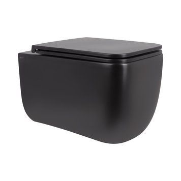 Унитаз подвесной Qtap Gemini безободковый с сиденьем Soft-close QT2533076EUQMB SD00051555 фото