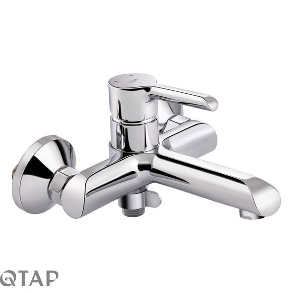 Змішувач для ванни Qtap Grand (з душовим гарнітуром) QTGRACRM006 Chrome SD00039601 фото