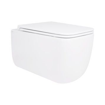 Унитаз подвесной Qtap Gemini безободковый с сиденьем Soft-close QT2533076EUQW SD00051554 фото