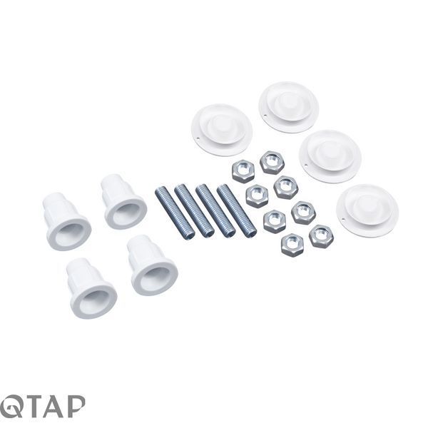 Набір Qtap душова кабіна Taurus BLA1099SC6 Clear 2020x900x900 мм + піддон Tern 309912C 90x90x12 см з сифоном SD00048945 фото
