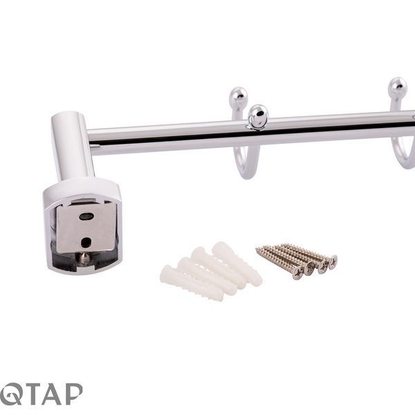 Тримач для рушника Qtap Liberty 3 гачка 365 мм QTLIBCRM11543 Chrome SD00031715 фото