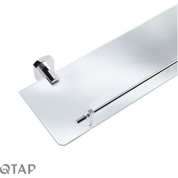Полка универсальная Qtap Liberty стеклянная 600 мм QTLIBCRM1153 Chrome SD00031717 фото