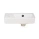 Комплект Qtap Tern: Раковина подвесная прямоугольная левая 450х260х155 мм White + Донный клапан PU02O SD00053451 фото 3