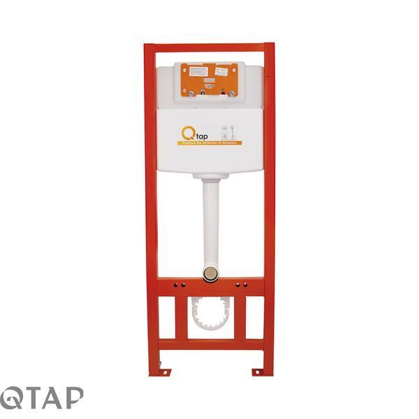 Готовое решение Qtap для ванной комнаты: подвесной унитаз Tern Rimless + комплект инсталляции Nest 4 в 1 (линейная клавиша Chrome) SD00043018 фото