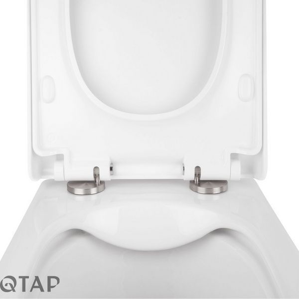 Готовое решение Qtap для ванной комнаты: подвесной унитаз Tern Rimless + комплект инсталляции Nest 4 в 1 (линейная клавиша Chrome) SD00043018 фото