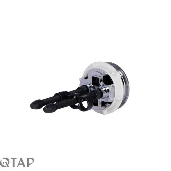 Qtap GB комплект арматуры для бачка унитаза с двойной круглой кнопкой смыва 4,8 см и клапаном нижней подачи воды, 3/6L CHR SD00047749 фото