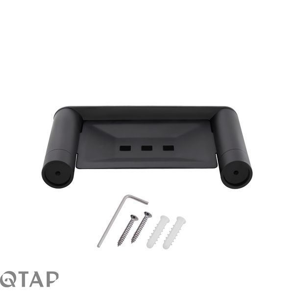 Мильниця Qtap Scorpio настінна QTMDK4102103B Black (M&yacute;dlenka) SD00042783 фото