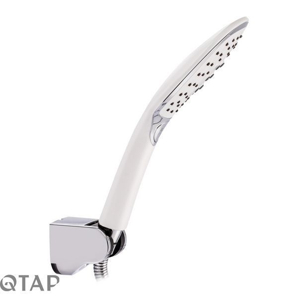 Змішувач для ванни Qtap Grand з поворотним виливом (з душовим гарнітуром) QTGRAWCR005 Chrome/White SD00039612 фото