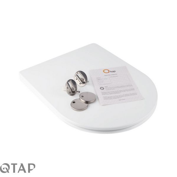 Сиденье для унитаза Qtap (Swan, Jay) с микролифтом Slim QT1699SC5176W SD00038757 фото