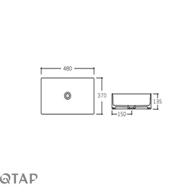 Раковина-чаша Qtap Tern 480х370х135 White QT17116069W SD00052910 фото