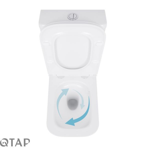 Унитаз напольный Qtap Tern Ultra Quiet безободковый с сиденьем Soft-Close QT17222175AUQ1W White SD00051948 фото