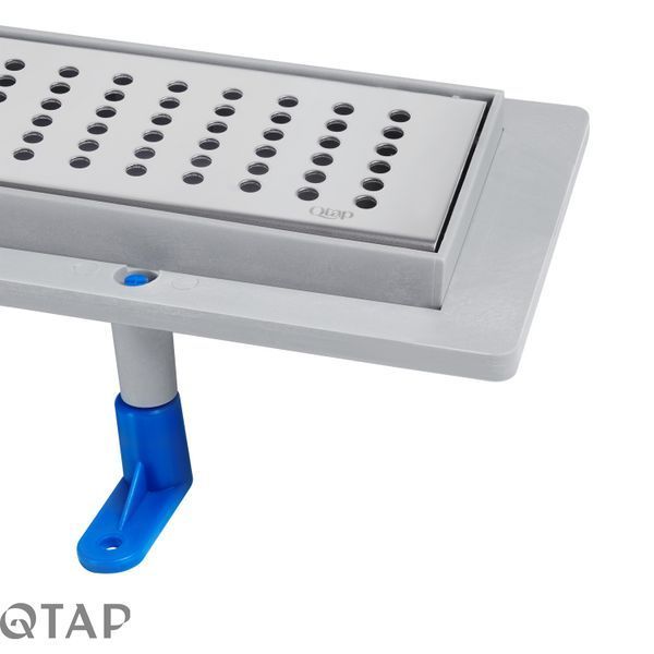 Трап Qtap Dry FB304-900 лінійний з сухим закривом та нержавіючою решіткою 900х73 SD00034834 фото