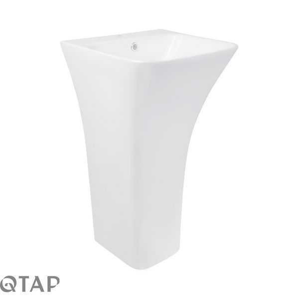 Раковина напольная моноблок Qtap Crow 450x435x835 White QT0511G315WN SD00053087 фото