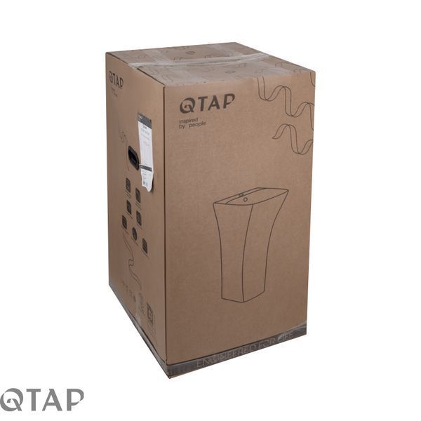Раковина напольная моноблок Qtap Crow 450x435x835 White QT0511G315WN SD00053087 фото